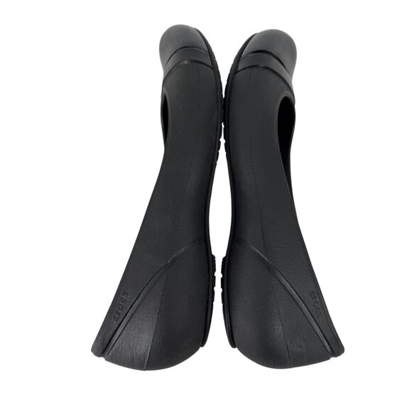 Crocs Gianna Alice Ballet Flats Shoes Black Size 7 Casual Comfort Minimalist - Picture 6 of 8